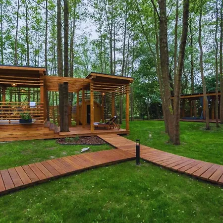 Lodge Baltic Park - Wypoczynkowy W Harmonii Z Natura - Komfortowy Z 2 Sypialniami - Grzany Basen- Atrakcje Dla Dzieci Mini Zoo Z Alpakami